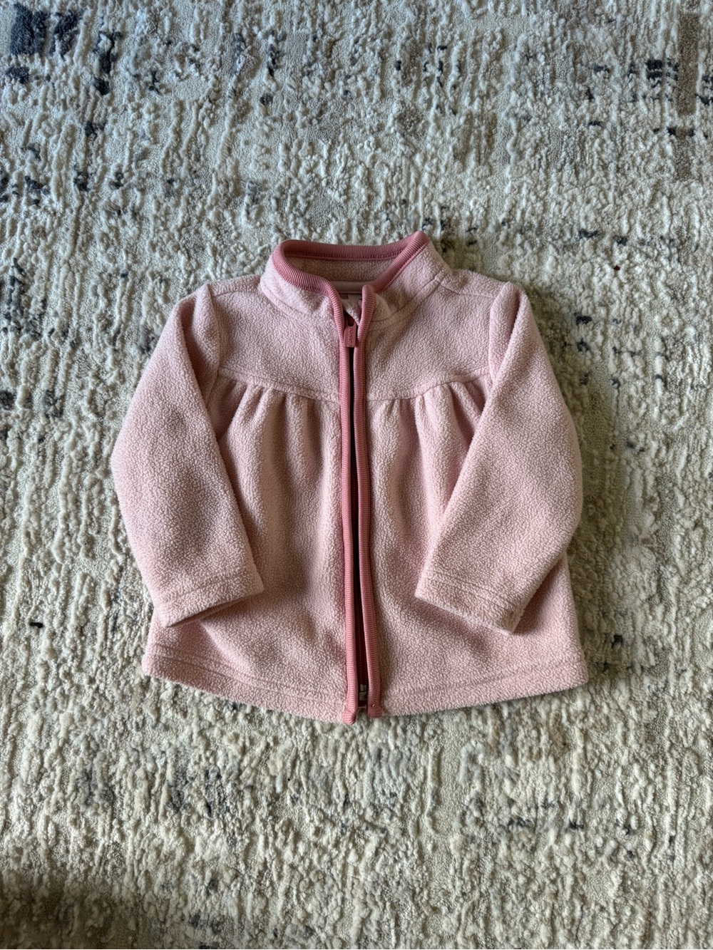 Old Navy Girls' Light Pink Fleece Zip Jacket